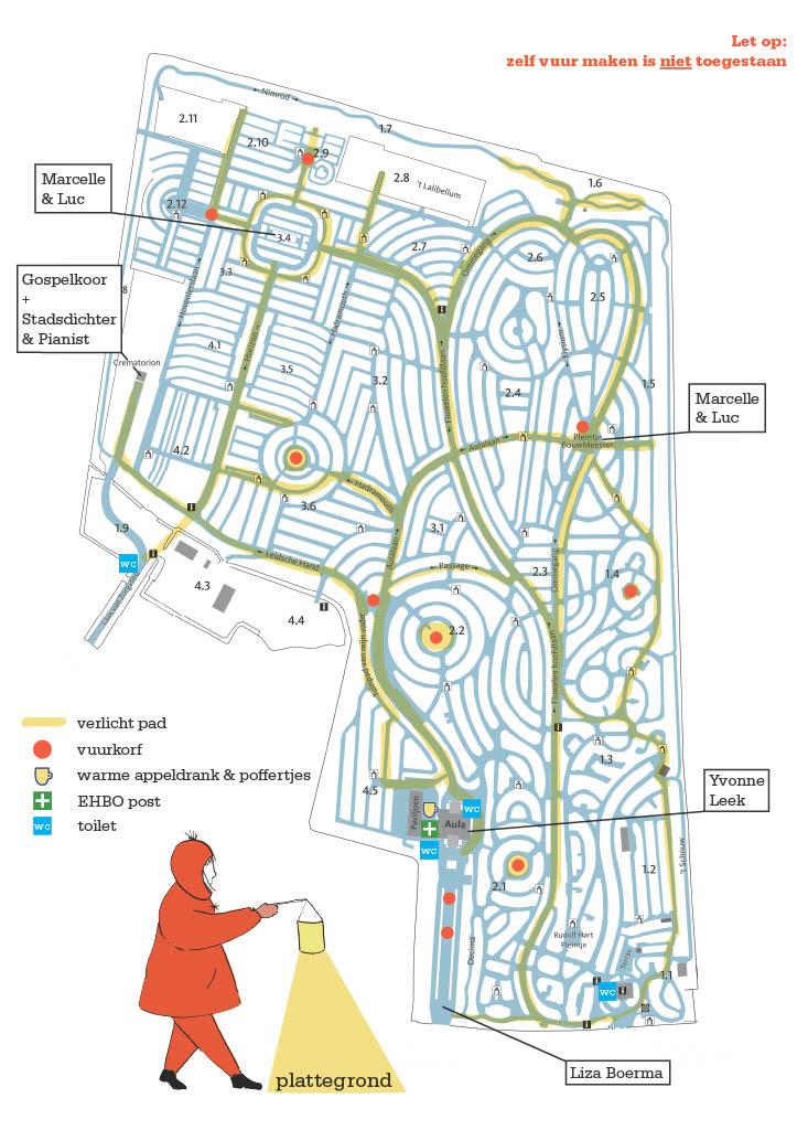 Plattegrond Lichtjesavond 2025
